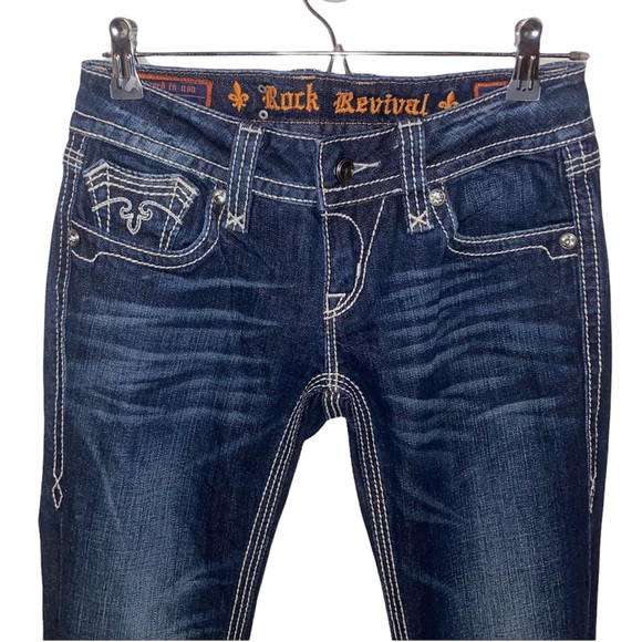 Rock Revival Alanis Boot Cut Jeans Size 27 - Picture 3 of 5